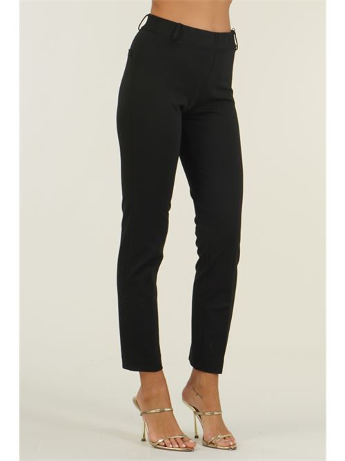 Pantalone in punto milano elastico Elmas Phil | 011183NERO